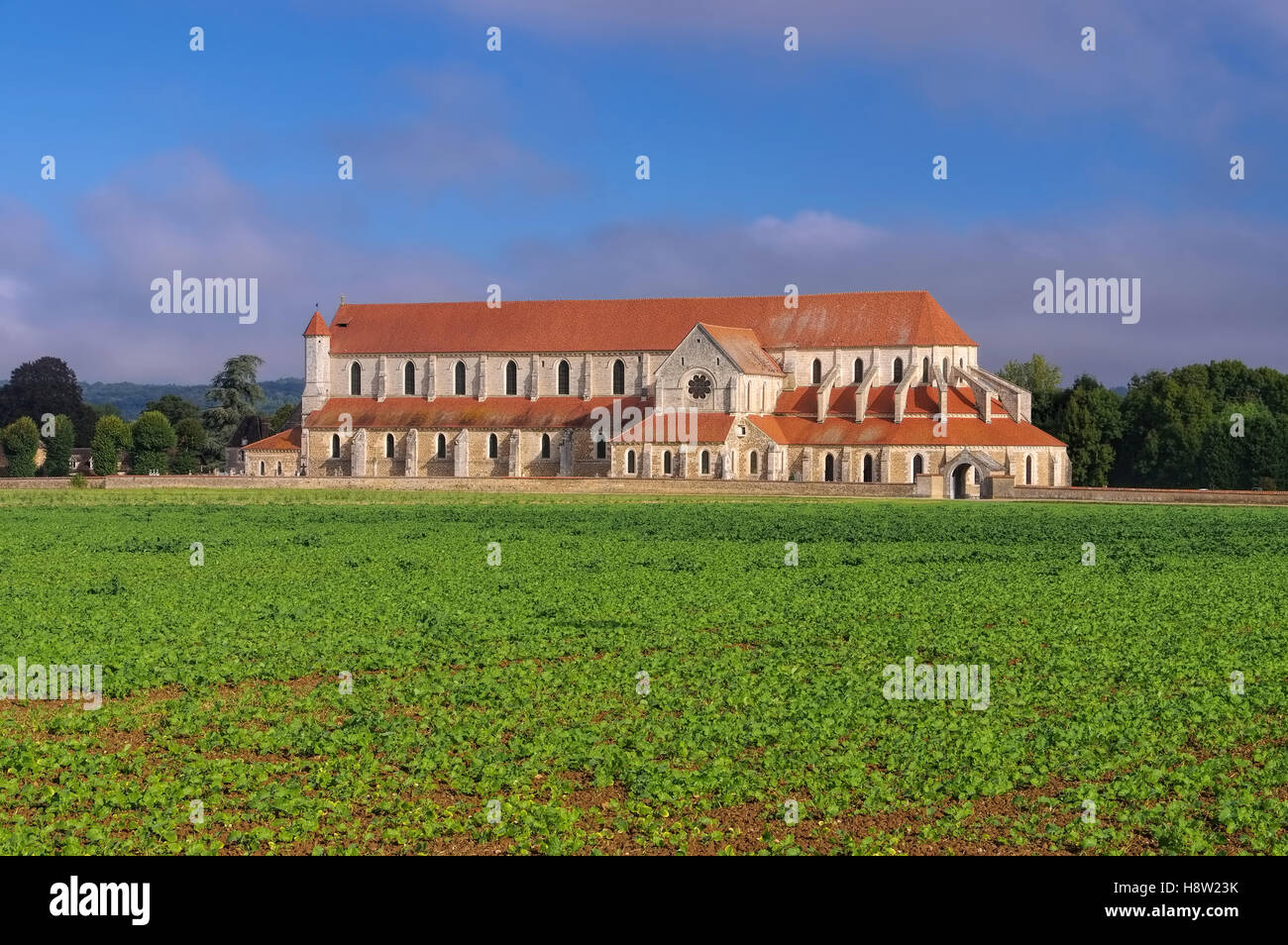 Pontigny Kloster im Burgund, Frankreich - Abbazia di Pontigny, la Borgogna in Francia Foto Stock