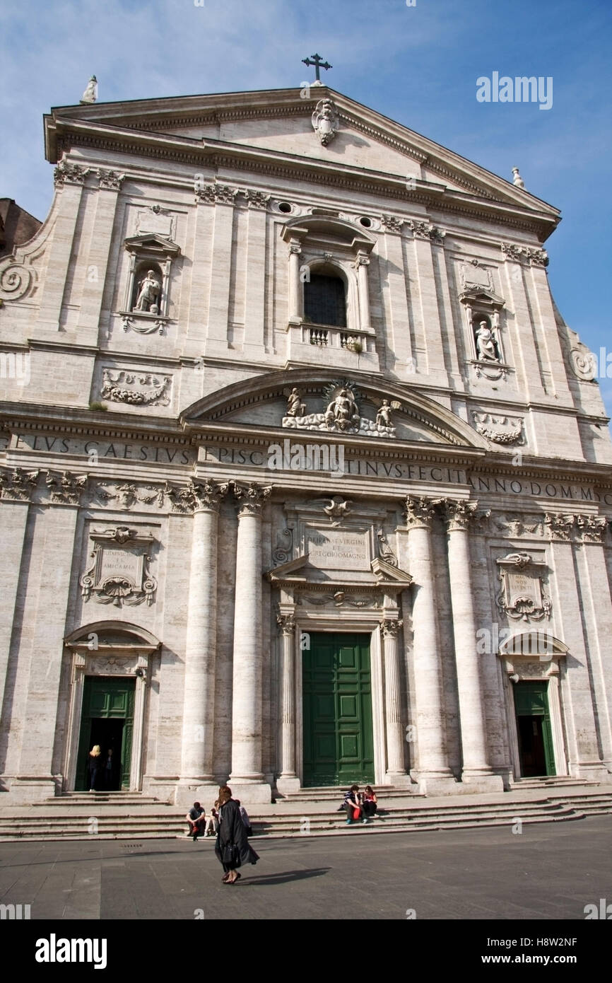 La Chiesa la Chiesa Nuova o Santa Maria in Vallicella in Roma, Lazio, l'Italia, Europa Foto Stock