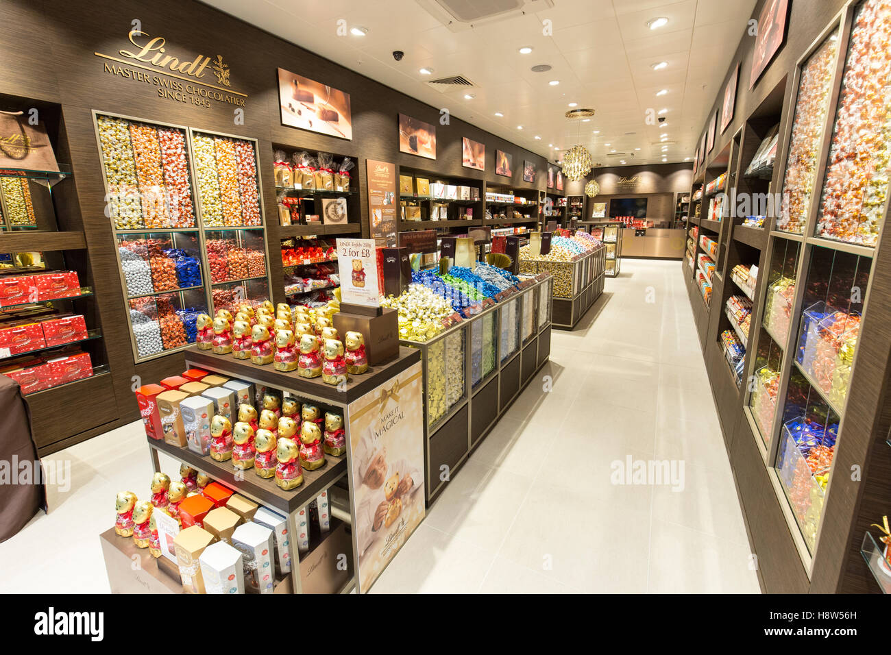 Lindt Chocolate store Foto Stock