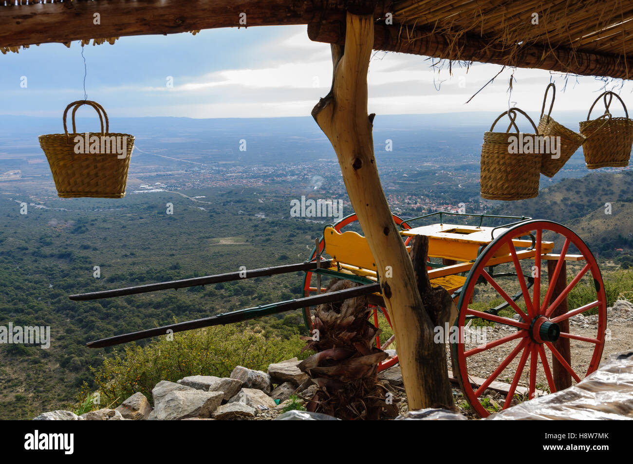 Carro in El Filo, Merlo, San Luis, Argentina Foto Stock