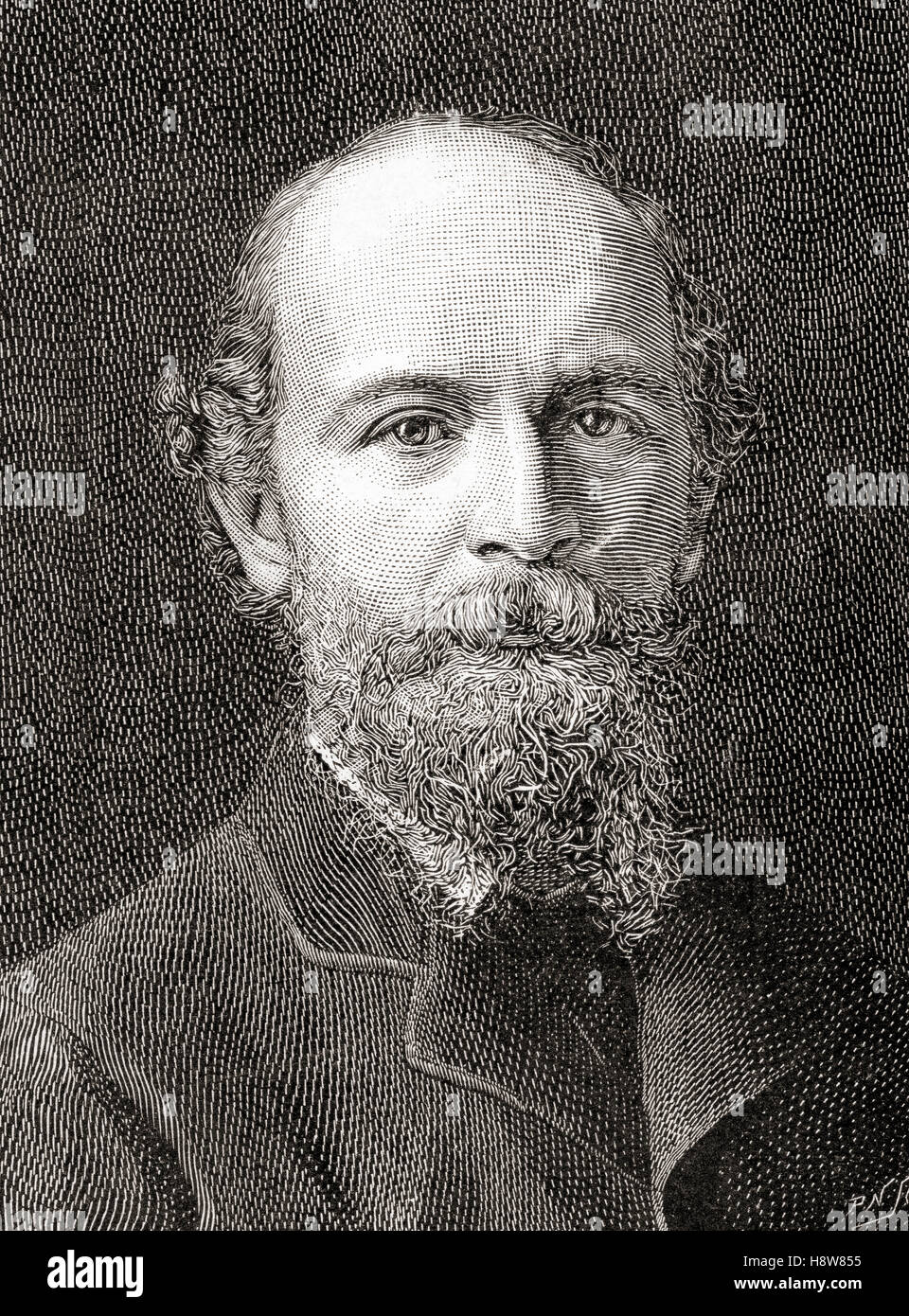 Algernon Charles Swinburne, 1837 - 1909. Poeta inglese, drammaturgo, romanziere e critico. Visto qui 52 anni di età. Foto Stock