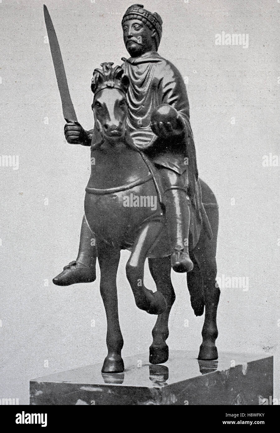 Statua equestre di Carlo Magno, noto anche come Carlo Magno Foto Stock