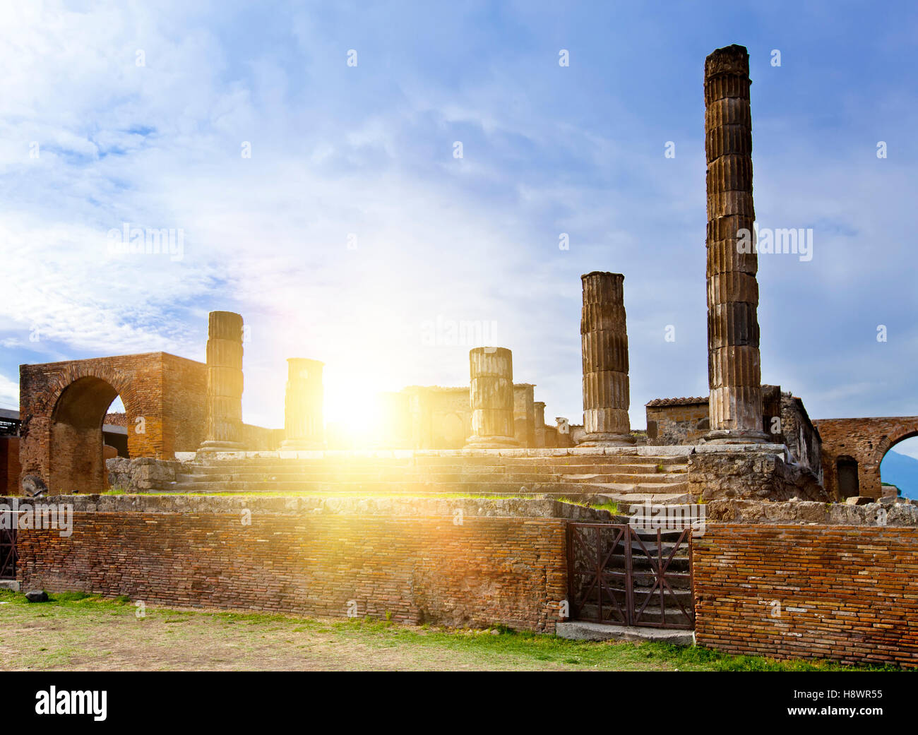 L'Italia. Rovine di Pompei. Foto Stock