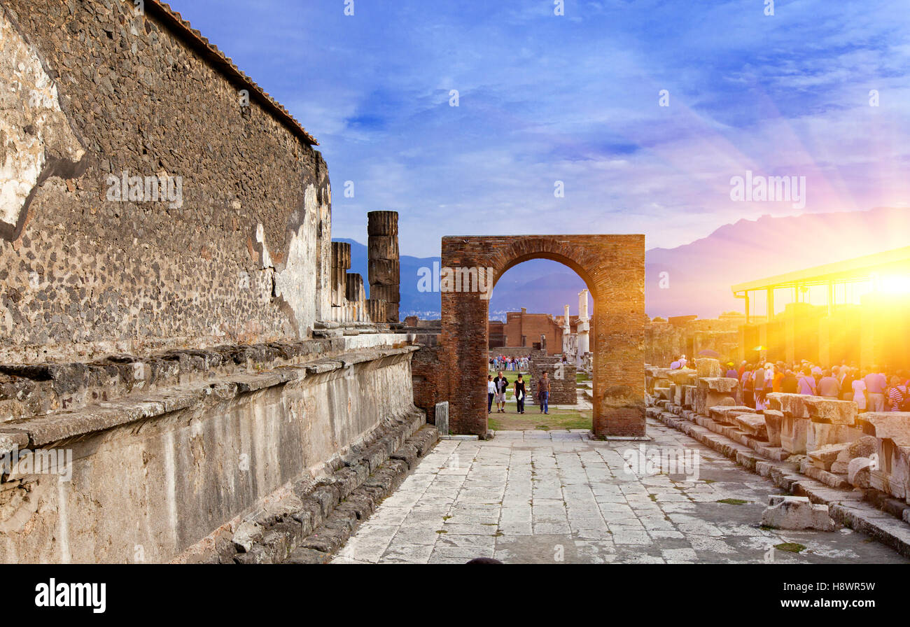 L'Italia. Rovine di Pompei. Foto Stock
