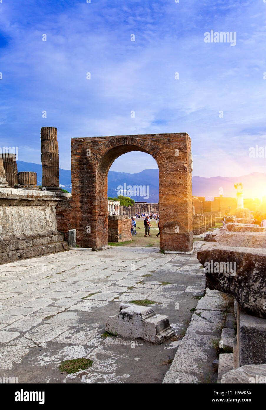 L'Italia. Rovine di Pompei. Foto Stock