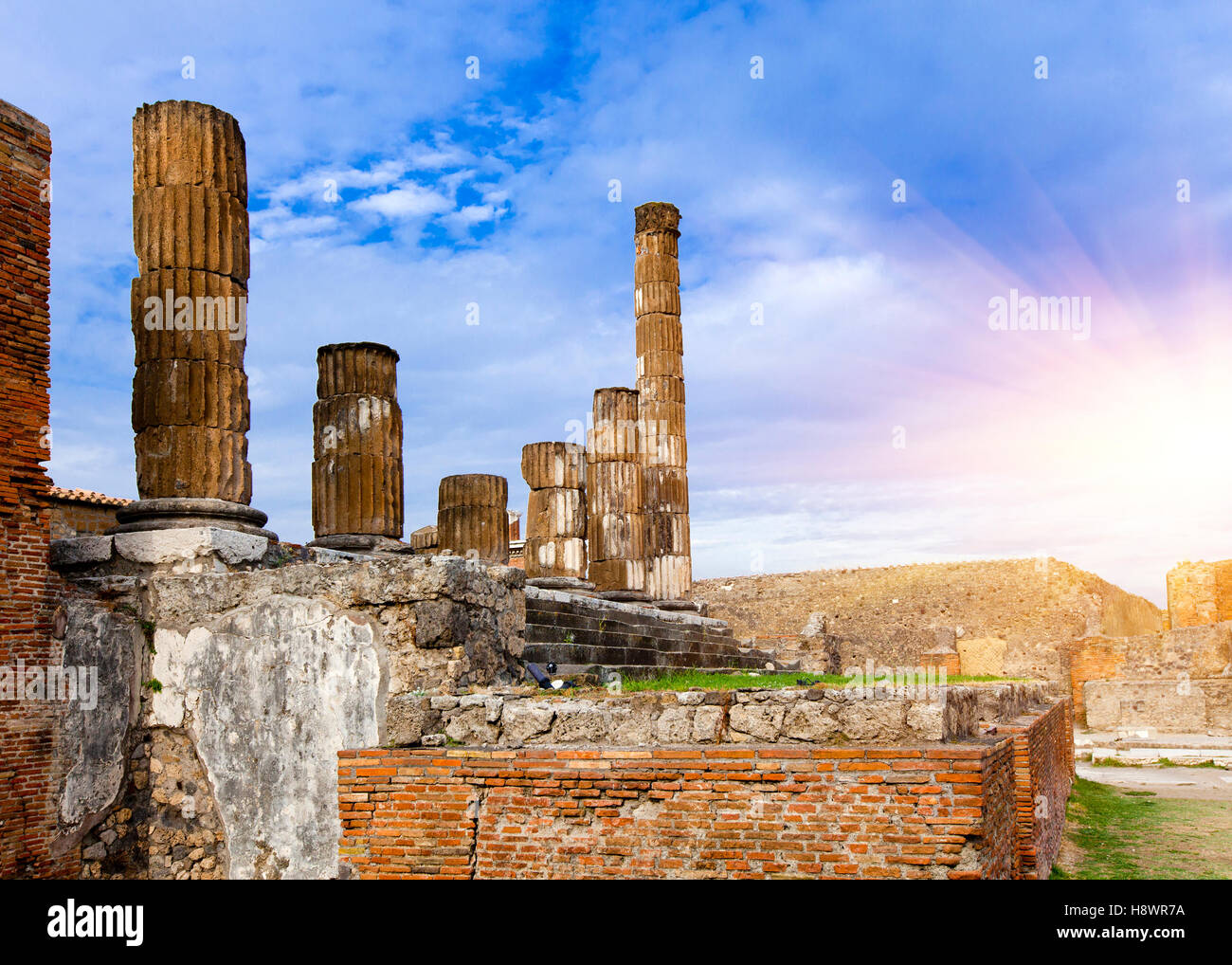 L'Italia. Rovine di Pompei. Foto Stock