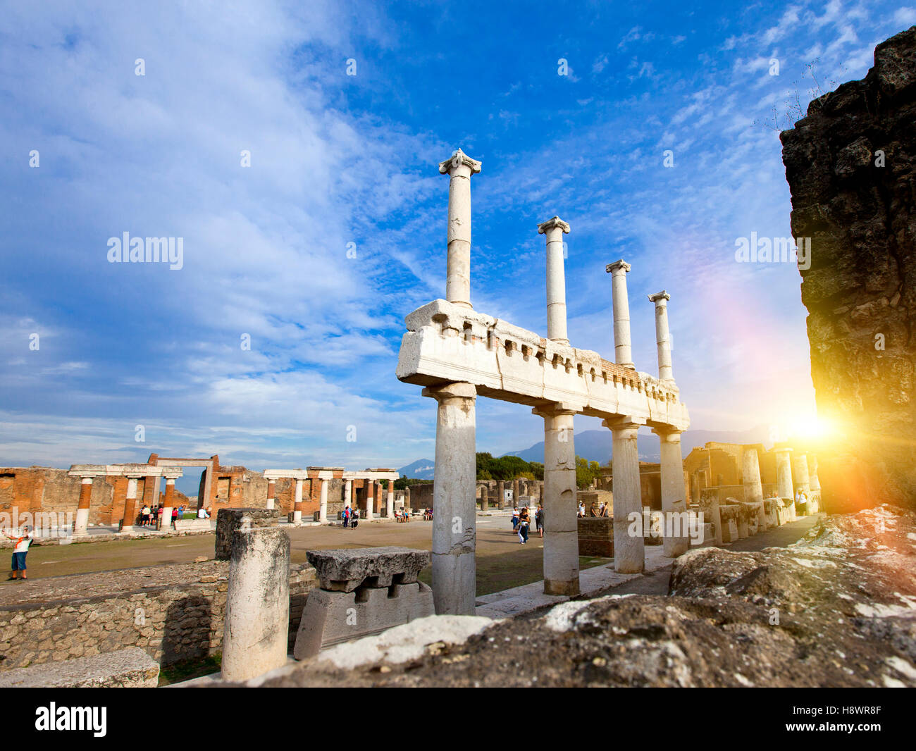 L'Italia. Rovine di Pompei. Foto Stock