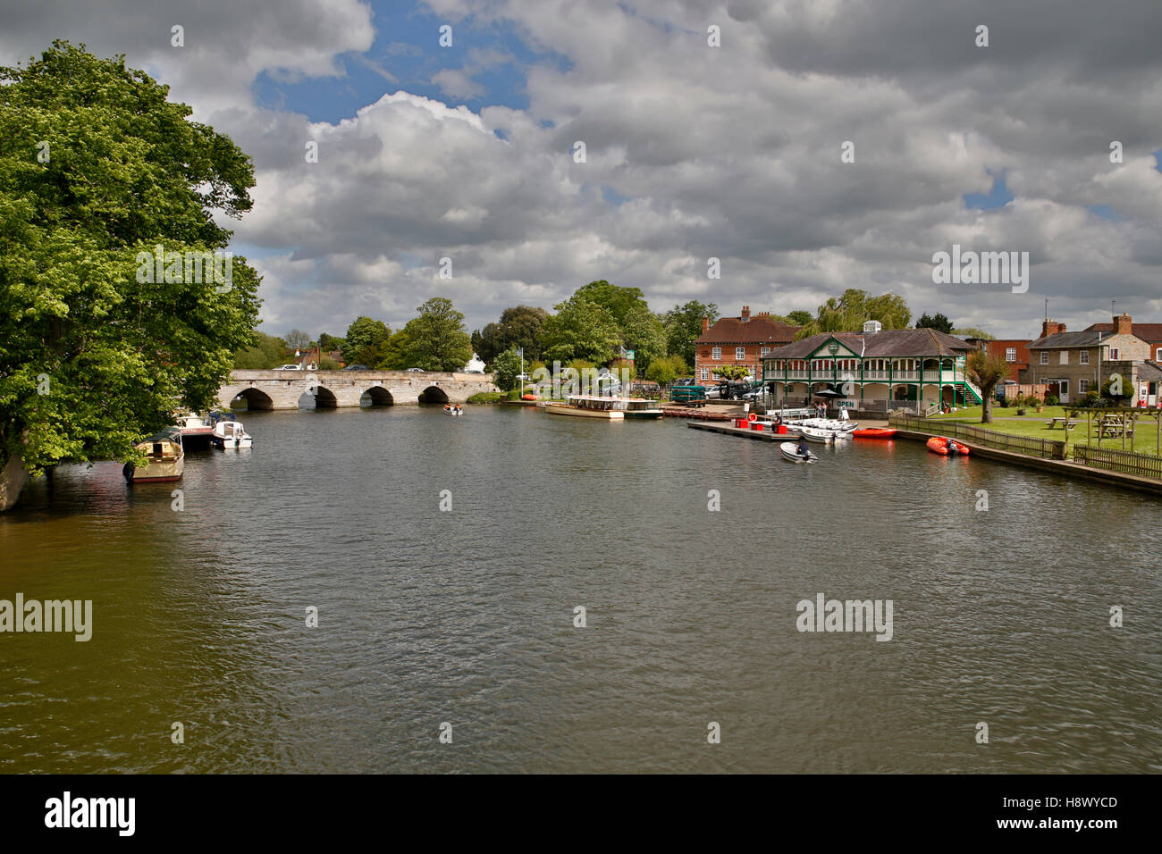 Stratford Upon Avon; Fiume Avon, Regno Unito Foto Stock