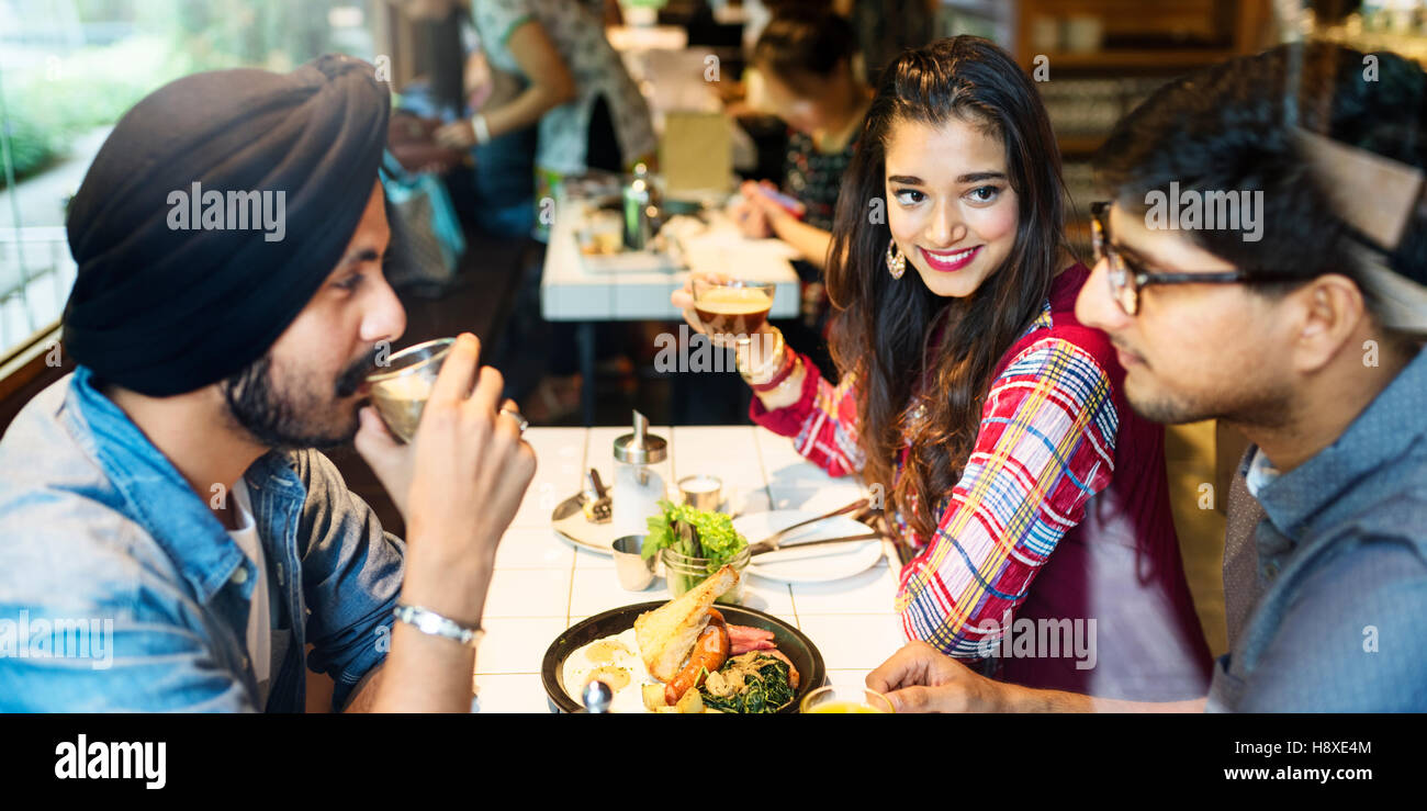 Coffee Shop celebrazione amicizia cordiale Concept Foto Stock