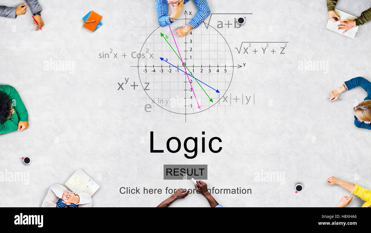 Intelligenza logica razionale ragione idee di soluzione Concept Foto Stock