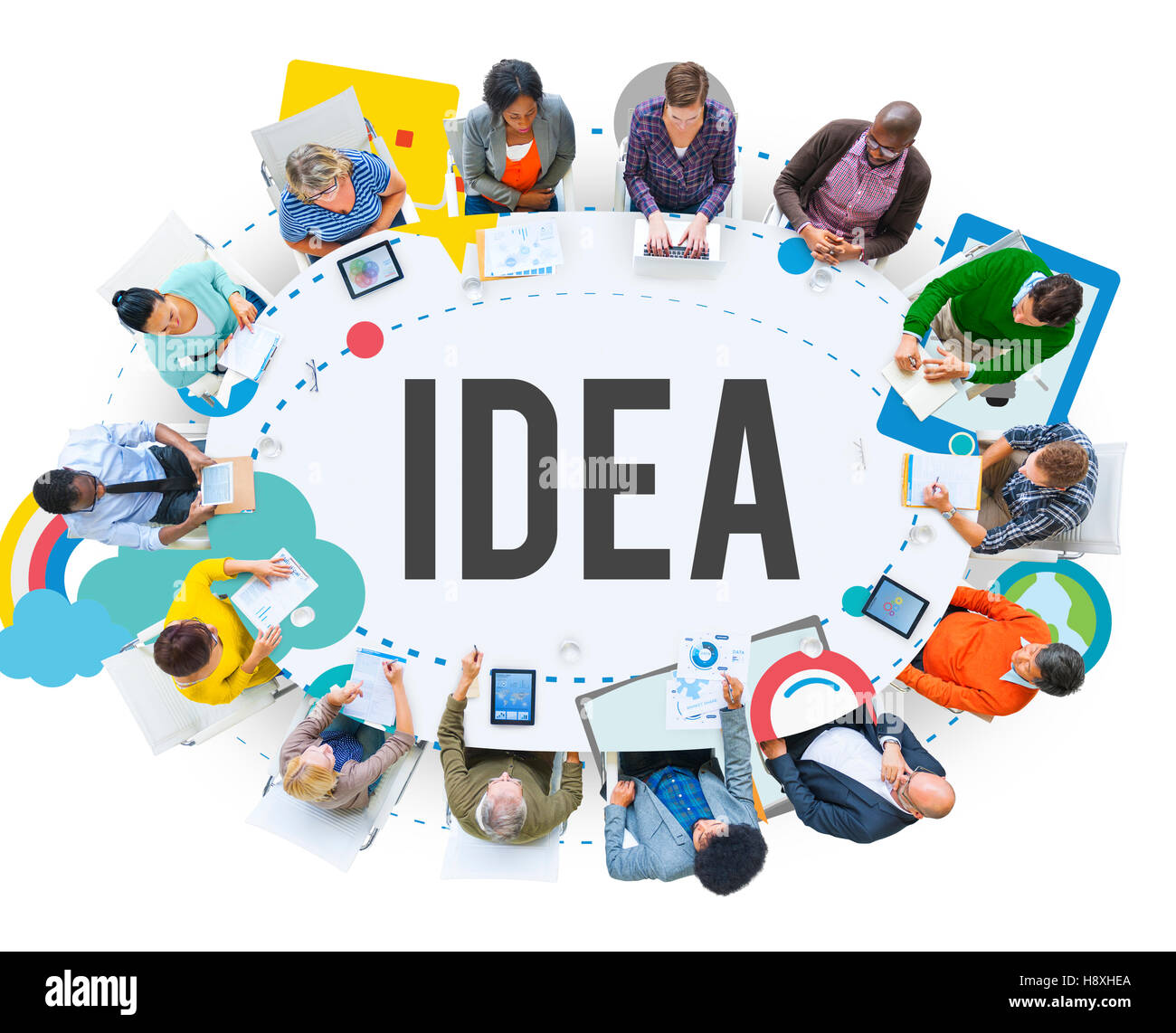 Idea idee Imaginatipon ispirazione Obiettivi Obiettivo concetto Foto Stock