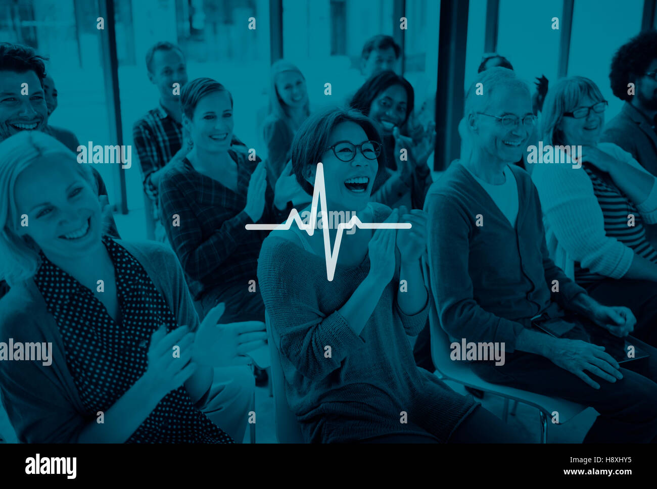 Heartbeat vita sanità salute concetto Cardiogram Foto Stock