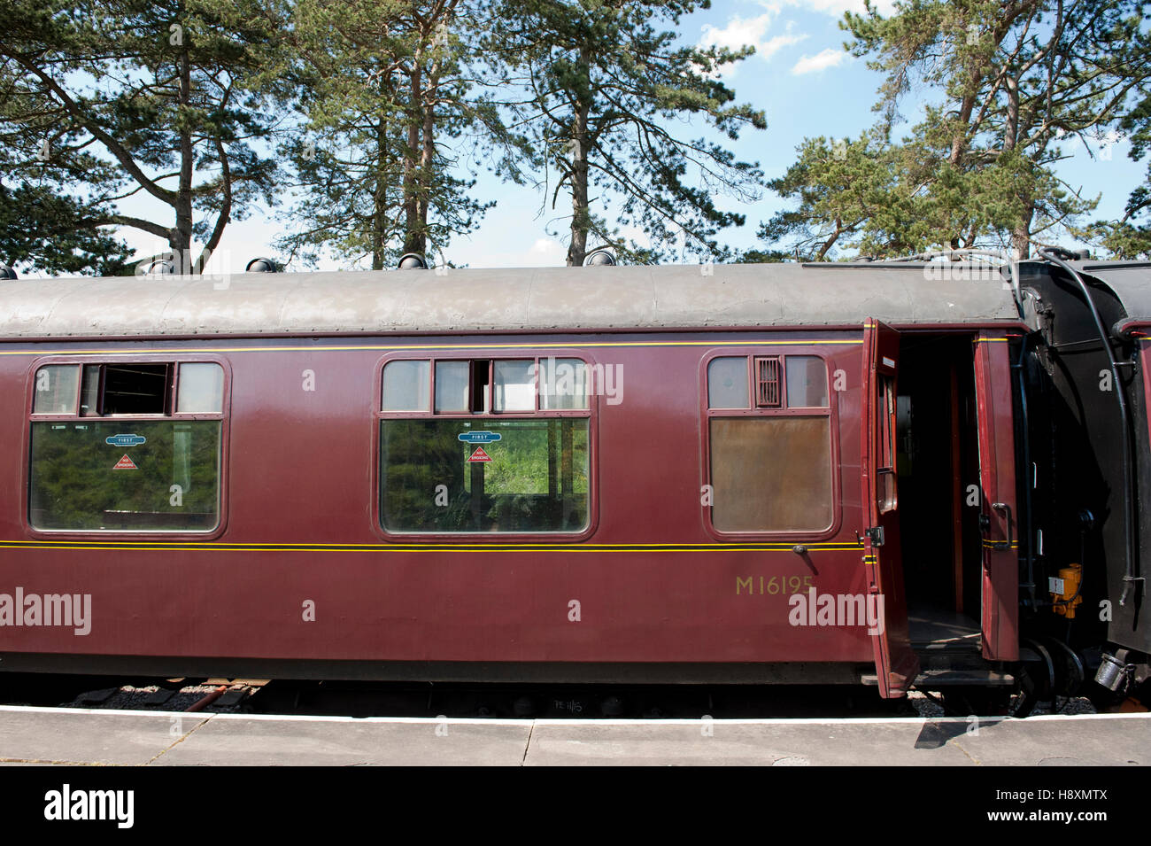 Toddington stazione ferroviaria, Gloucester e ferrovia Warwickshire, Regno Unito Foto Stock