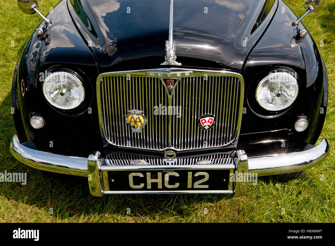 Vintage Rover automobili a un appassionati di rally in Toddington, Regno Unito Foto Stock