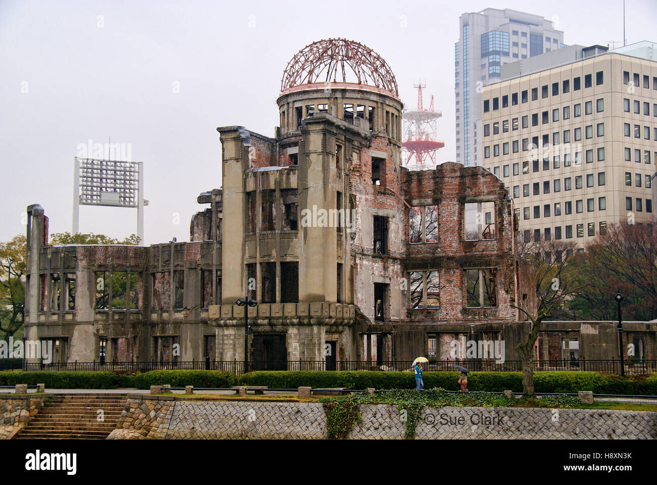 La cupola della bomba atomica memorial a Hiroshima Foto Stock