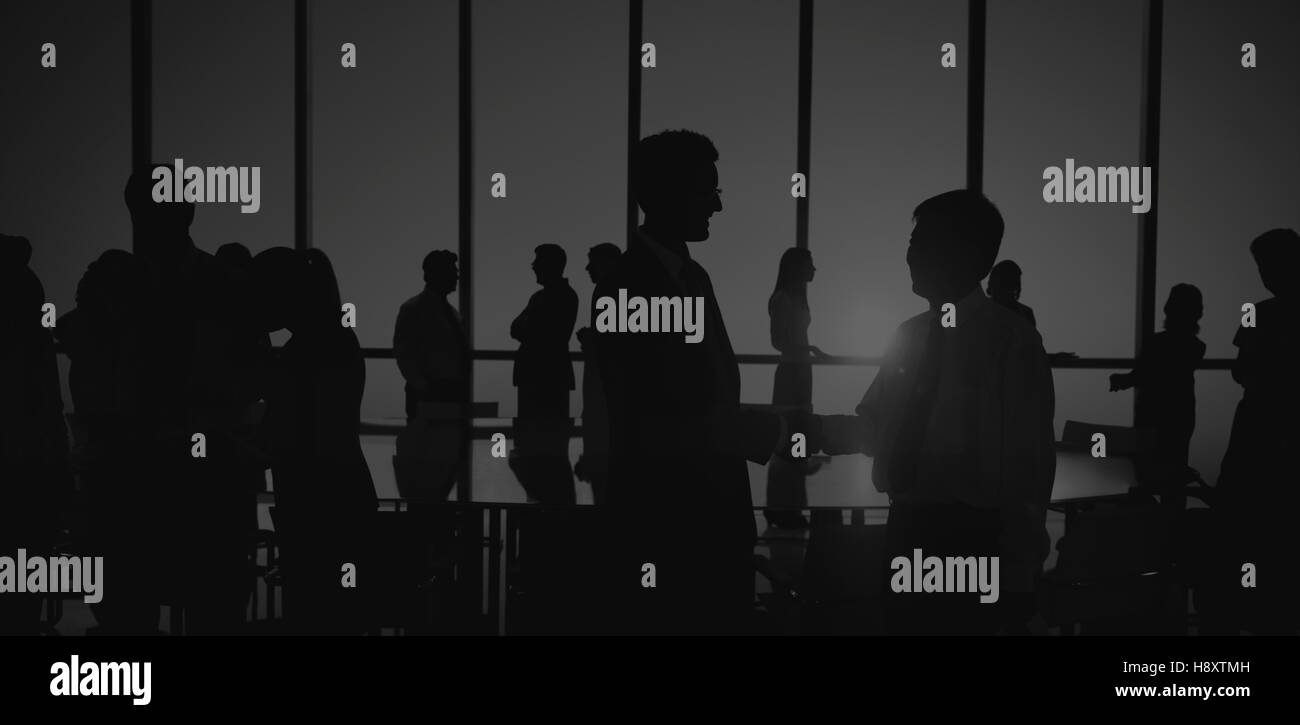 Gruppo di persone Incontro di handshake Concetto aziendale Foto Stock