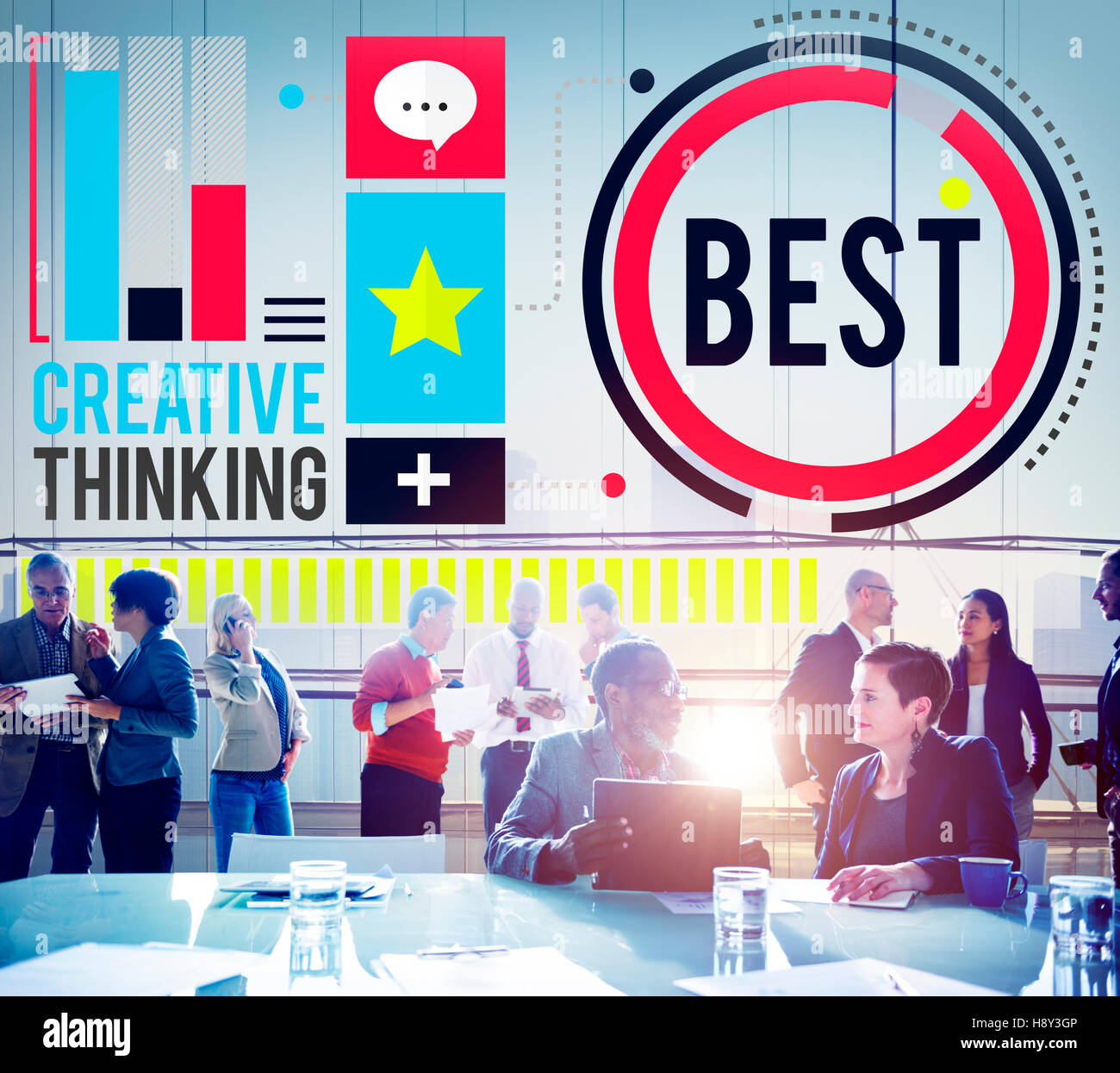 La migliore efficienza di migliorare lo sviluppo concetto di crescita Foto Stock