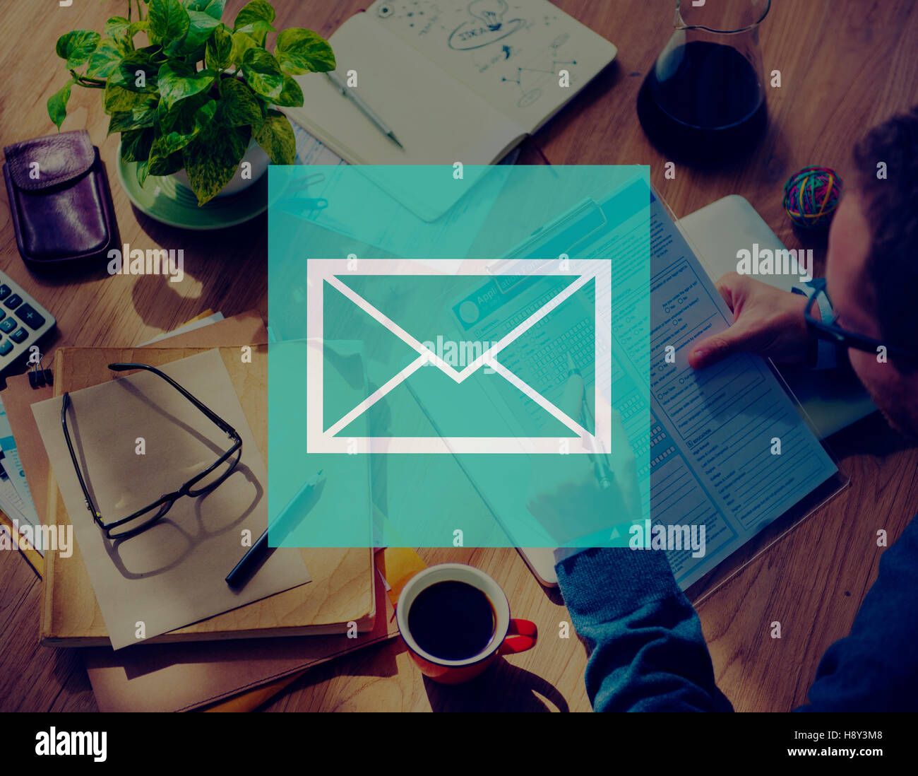 E-Mail Mail messaggistica Internet Online Concept Foto Stock