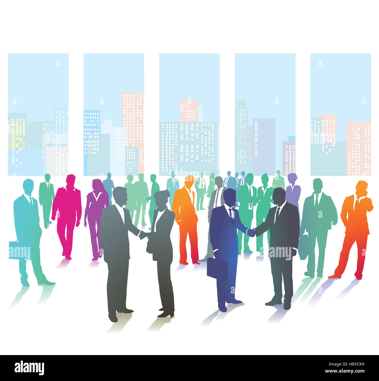 Gruppo di business e office persone Foto Stock