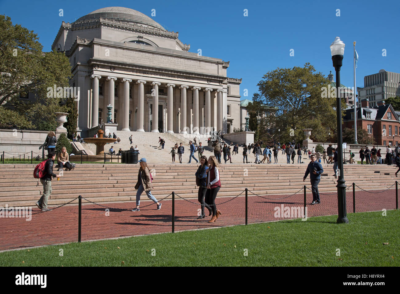 La Columbia University di New York STATI UNITI D'AMERICA - La biblioteca della Columbia University sulla Upper West Side di New York Foto Stock