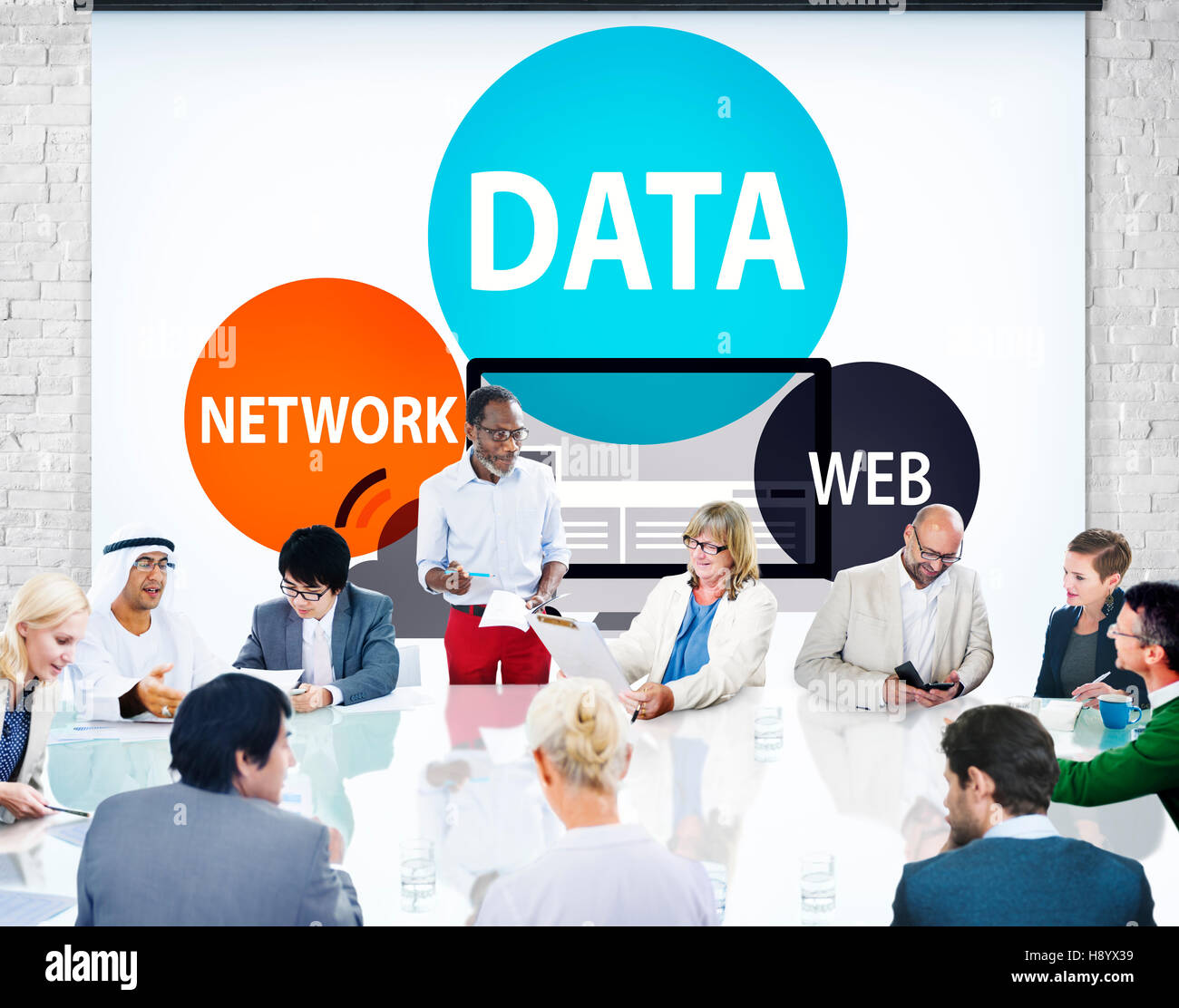 I dati di rete Web Connessione Internet concetto globale Foto Stock