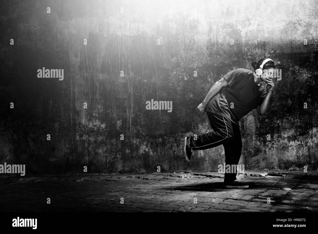 Breakdance Hiphop danza Streetdance specialità Concept Foto Stock