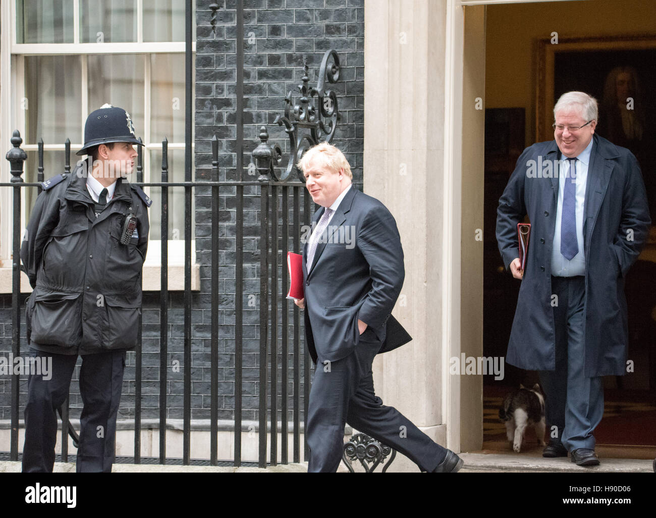 Boris Johnson, Ministro degli Esteri, foglie 10 Downing Street, Credito: Ian Davidson/Alamy Live News Foto Stock