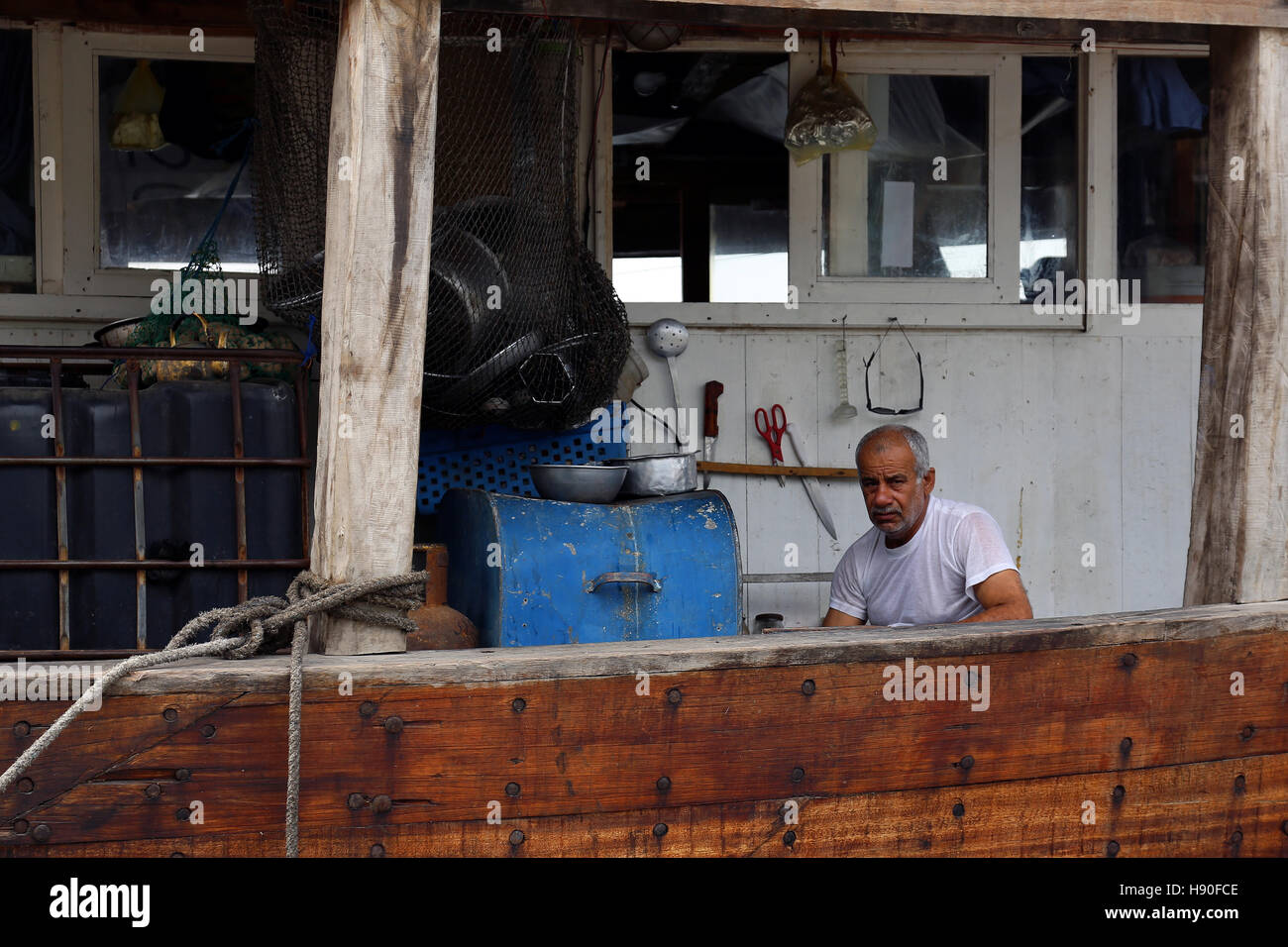 Il vecchio porto di Dubai, Emirati Arabi Uniti Foto Stock