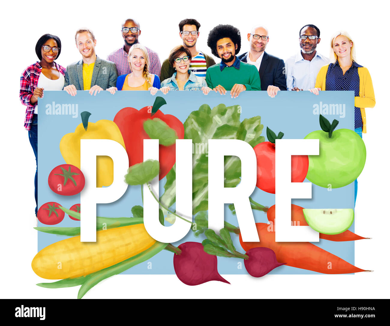 Pulire puro chiaro fresco Macro sano concetto Natura Foto Stock