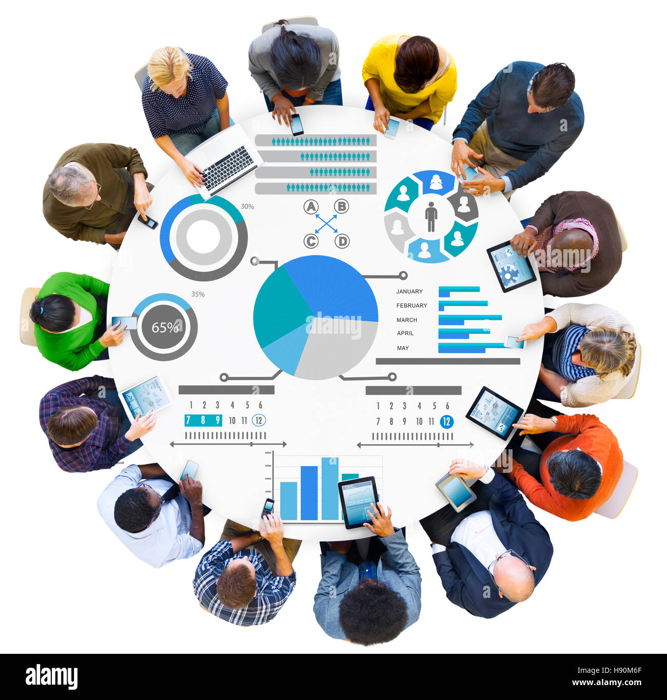 Piano di Pianificazione dati strategia politica di informazione il concetto di visione Foto Stock