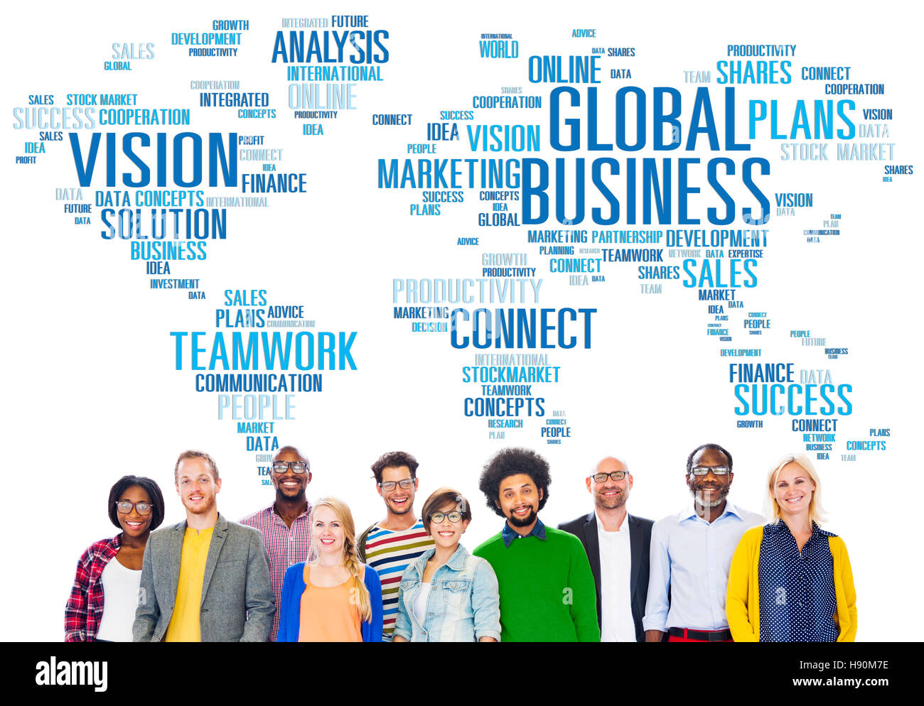 Global Business World Business commerciale persone concetto Foto Stock