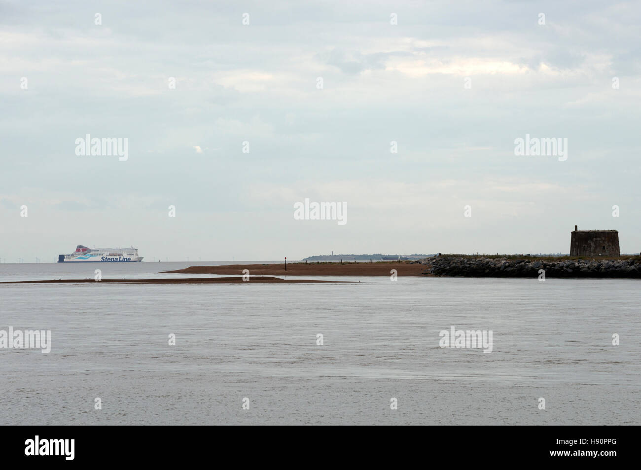 Fiume Deben estuario Felixstowe Ferry Suffolk REGNO UNITO Foto Stock