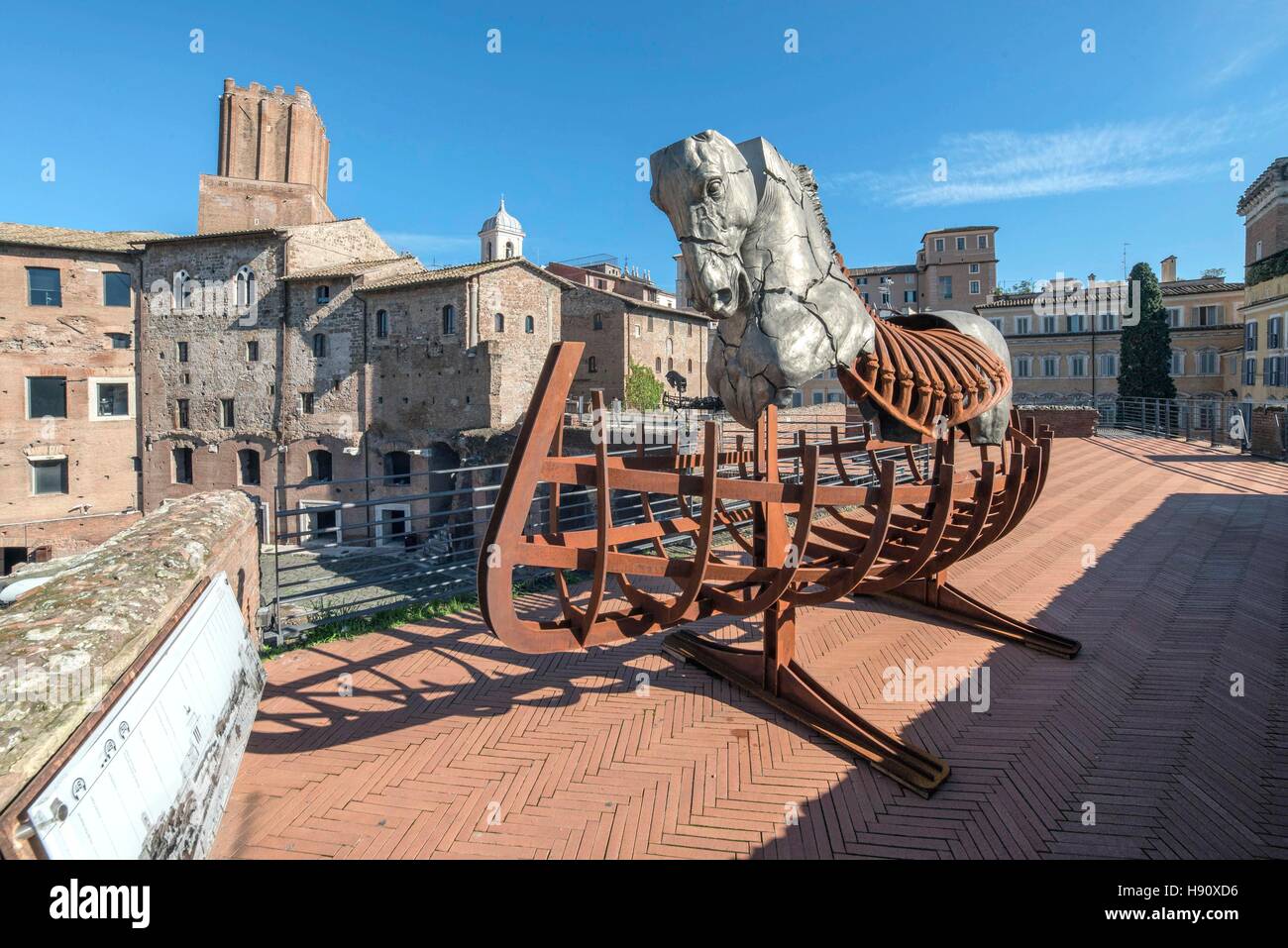 Italia, Roma, 9 novembre 2016 : Il Museo dei Mercati di Traiano (Mercati Traianei) Mercati Traianei Foto © Fabio Mazzarella/Sintesi/Stock Alamy Ph Foto Stock