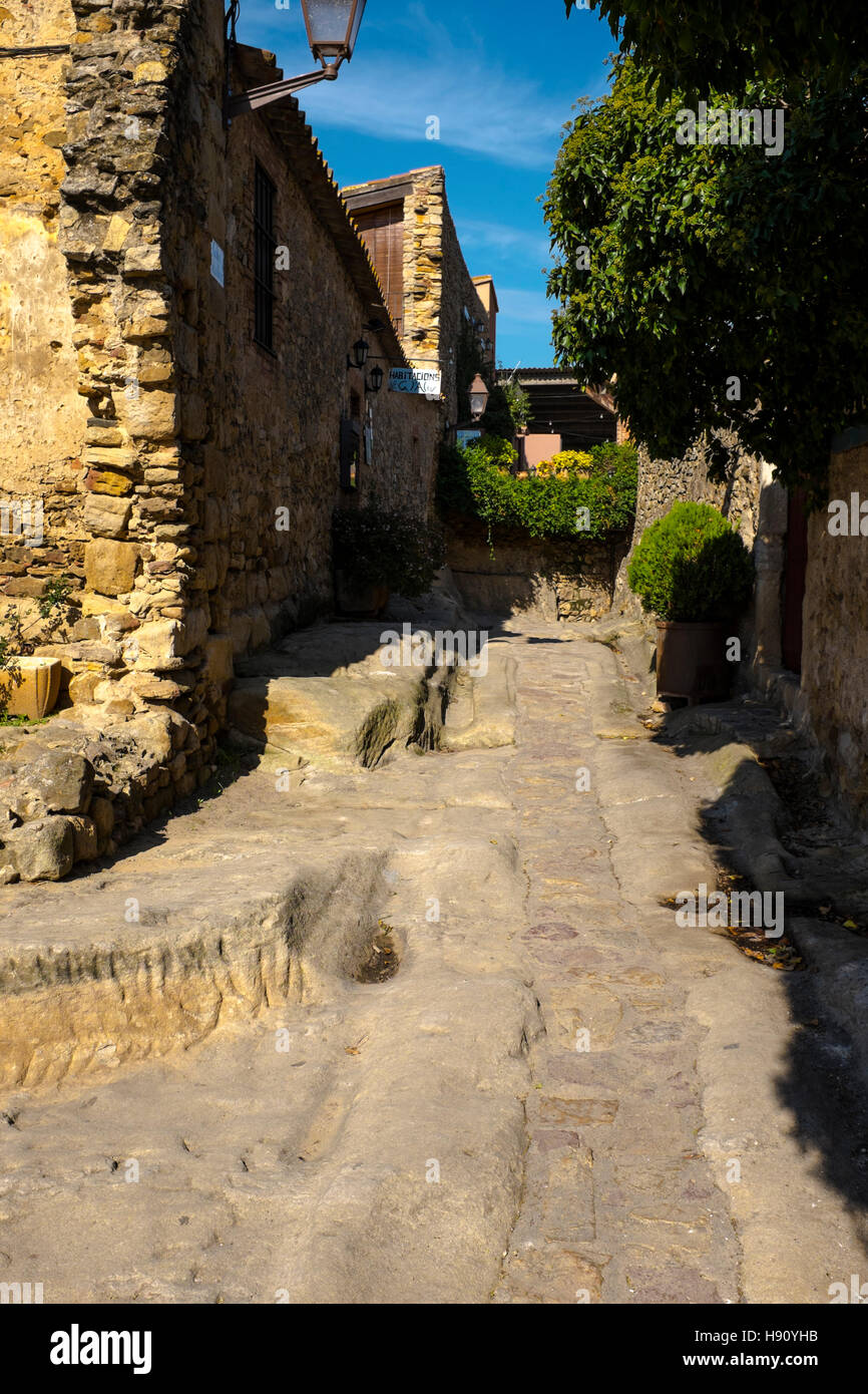 Peratallada, Catalunya Foto Stock