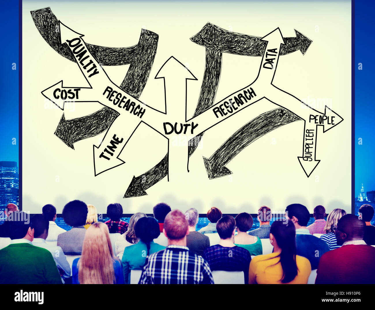 Dovere responsabilità ruolo responsabile il concetto di affidabilità Foto Stock