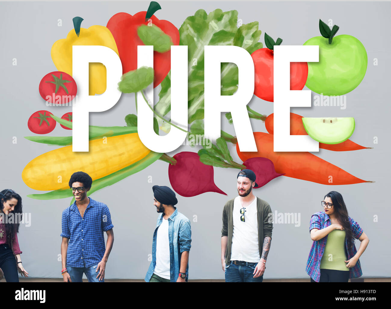 Pulire puro chiaro fresco Macro sano concetto Natura Foto Stock