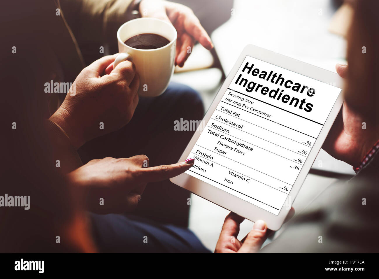 Supplemento nutrizionale Wellness Healthcare Concetto di nutrienti Foto Stock