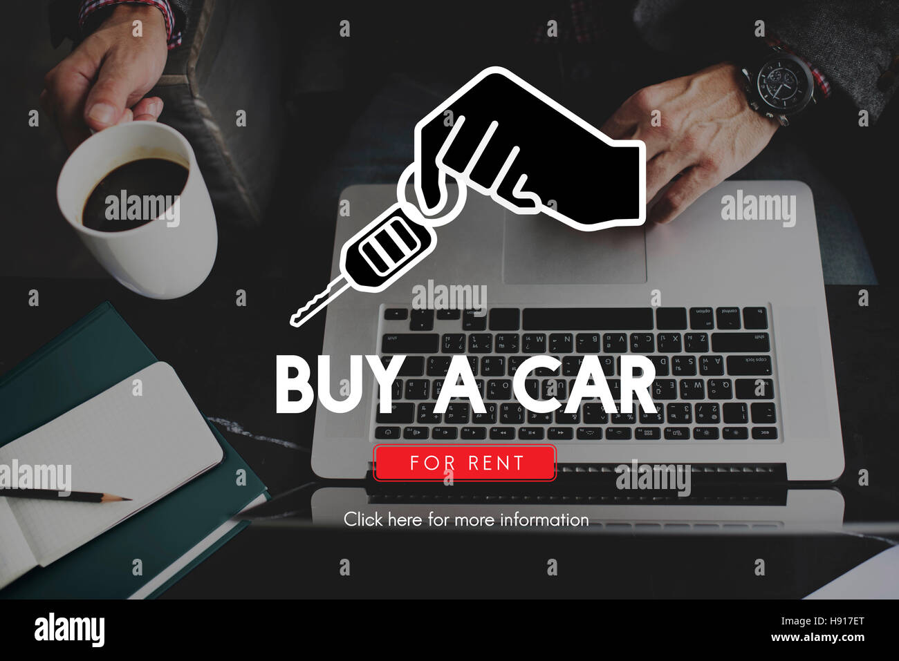 Concessionaria auto acquistare un nuovo concetto di servizio Foto Stock