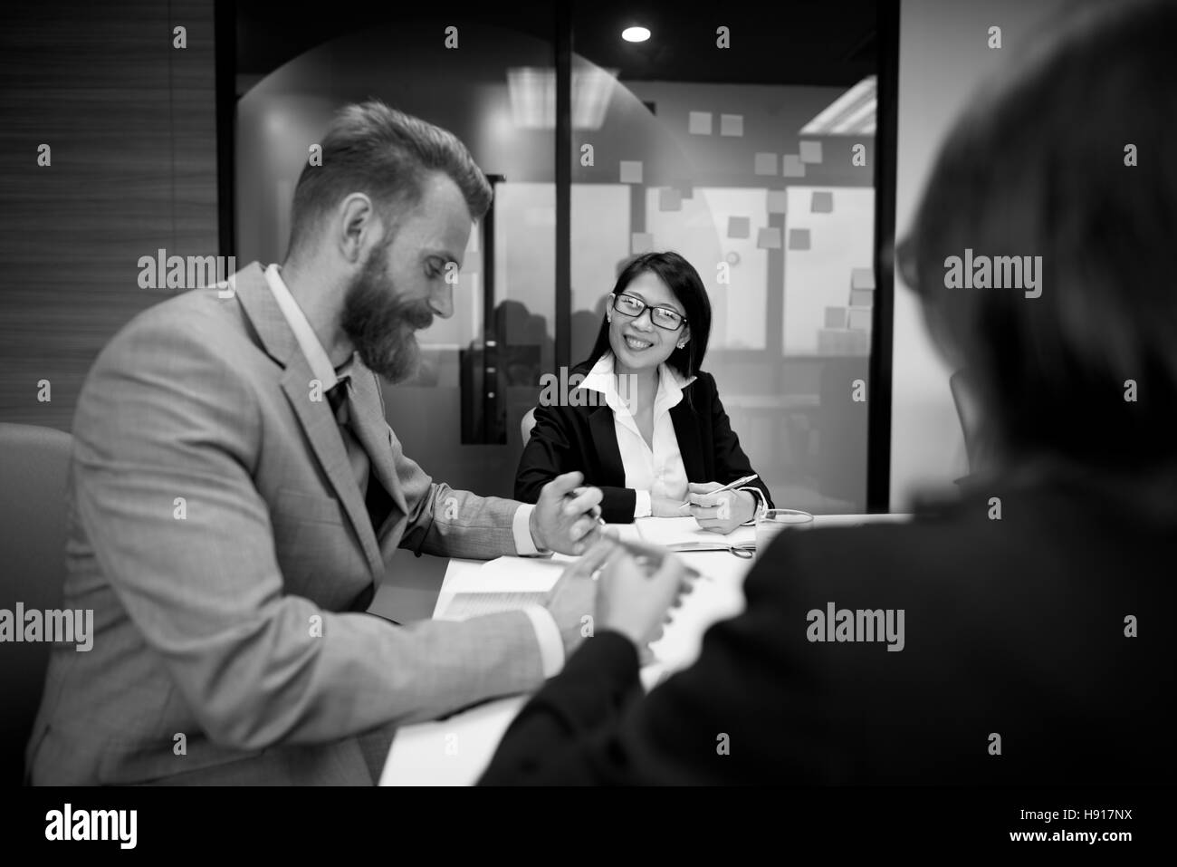 Business Meeting Conferenza di discussione il concetto di pianificazione Foto Stock