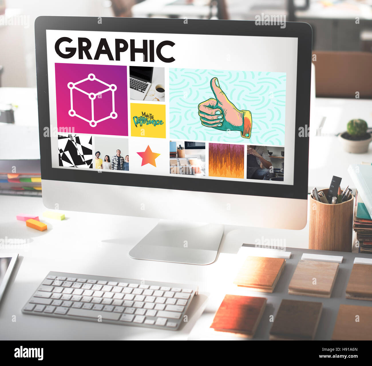 Semplicità di stile di scatola il concetto di innovazione Foto Stock