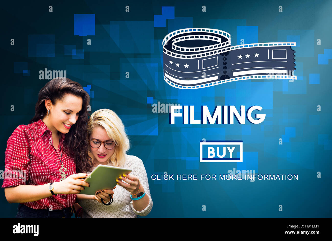 Le riprese di Cinema Media Movie Studio di produzione di concetto Foto Stock