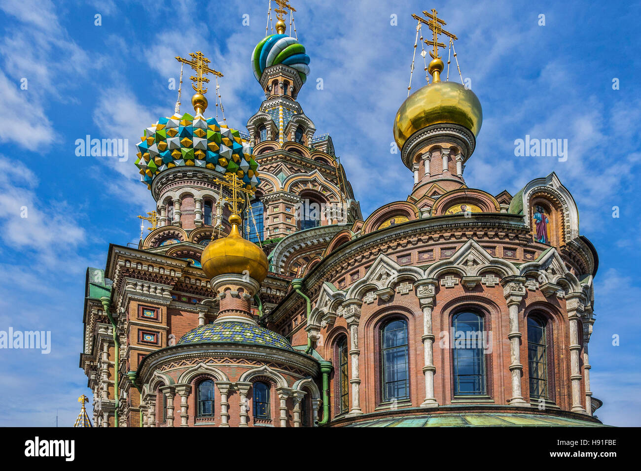 Chiesa del Sangue versato a San Pietroburgo Russia Foto Stock
