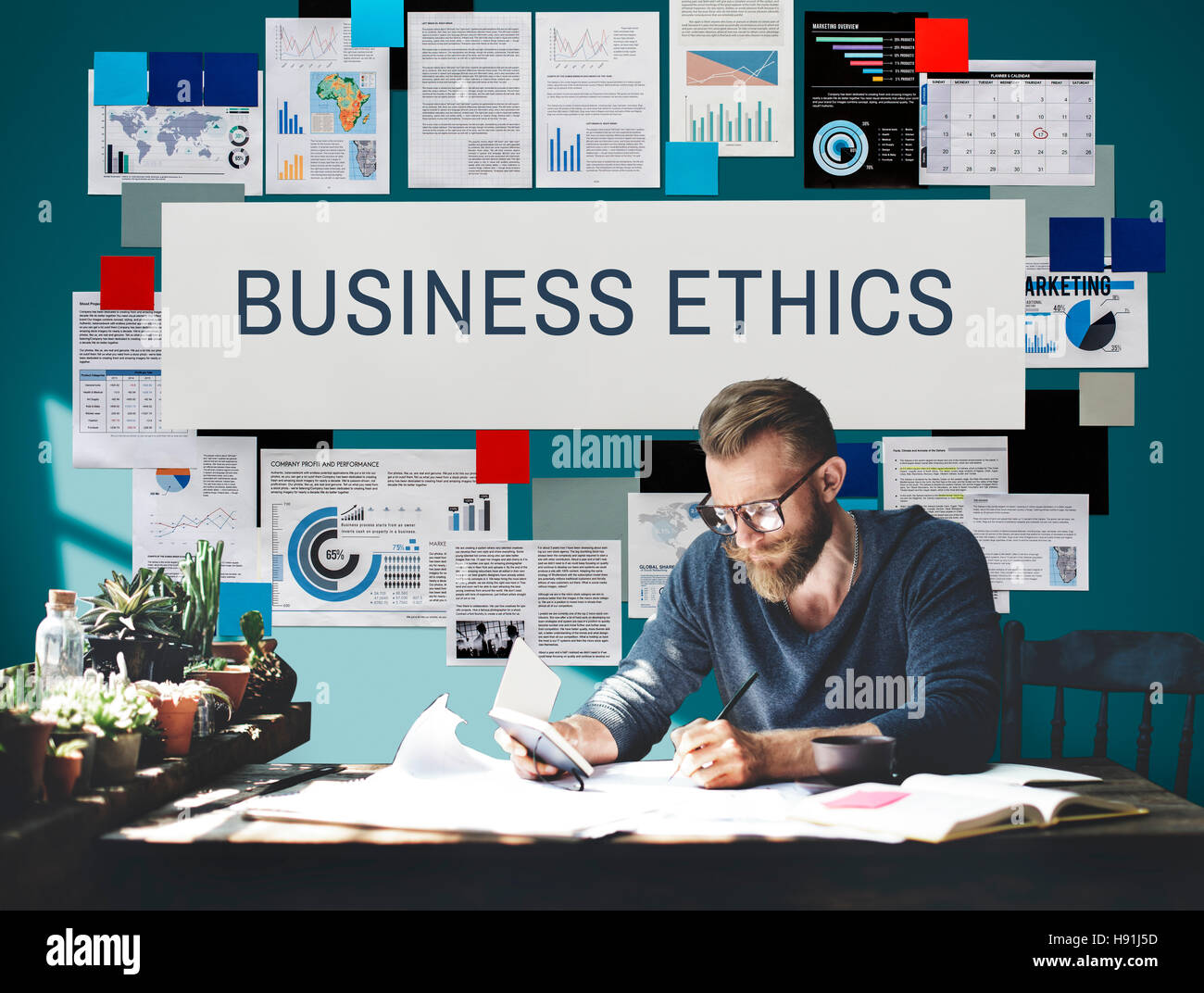 Business Ethics onestà concetto di integrità Foto Stock