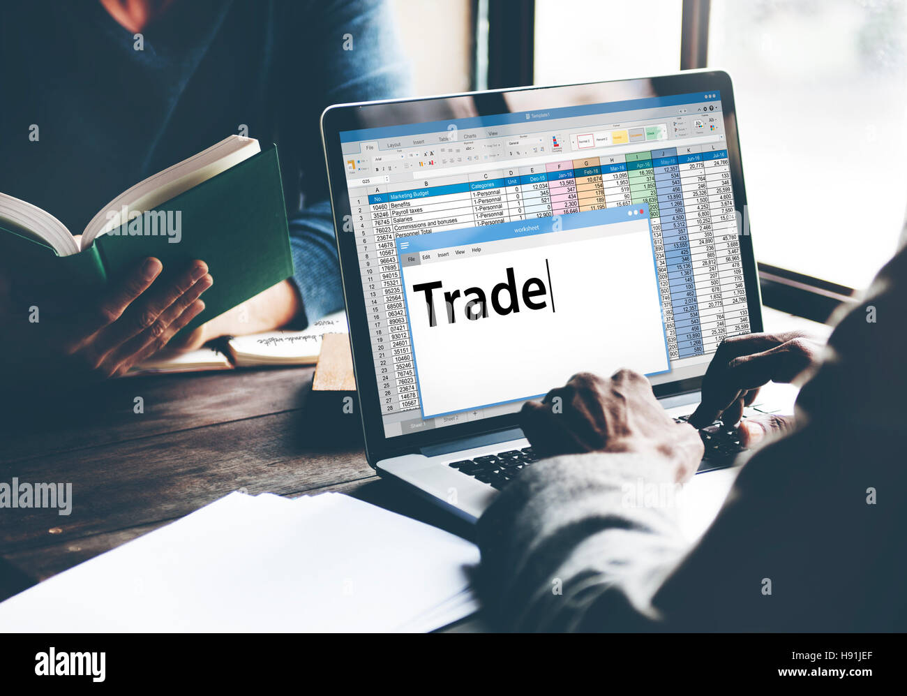 Scambi commerciali Import Export Business il concetto di transazione Foto Stock