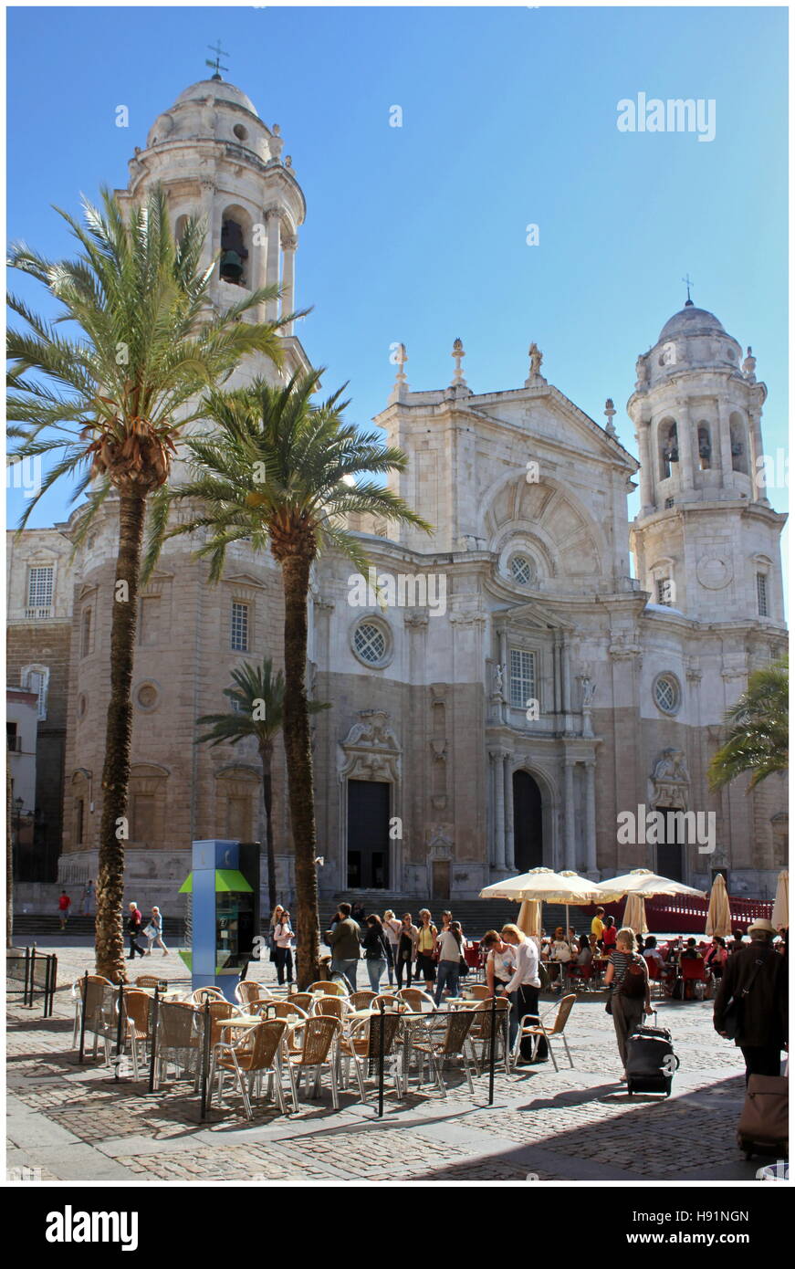 La Cattedrale di Cadice Foto Stock