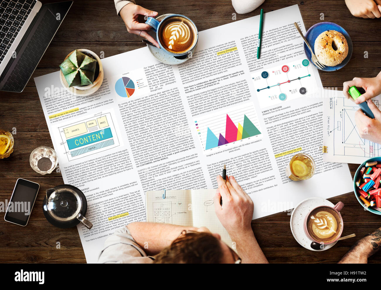 Articolo Informazioni di Business Vision Concept Foto Stock