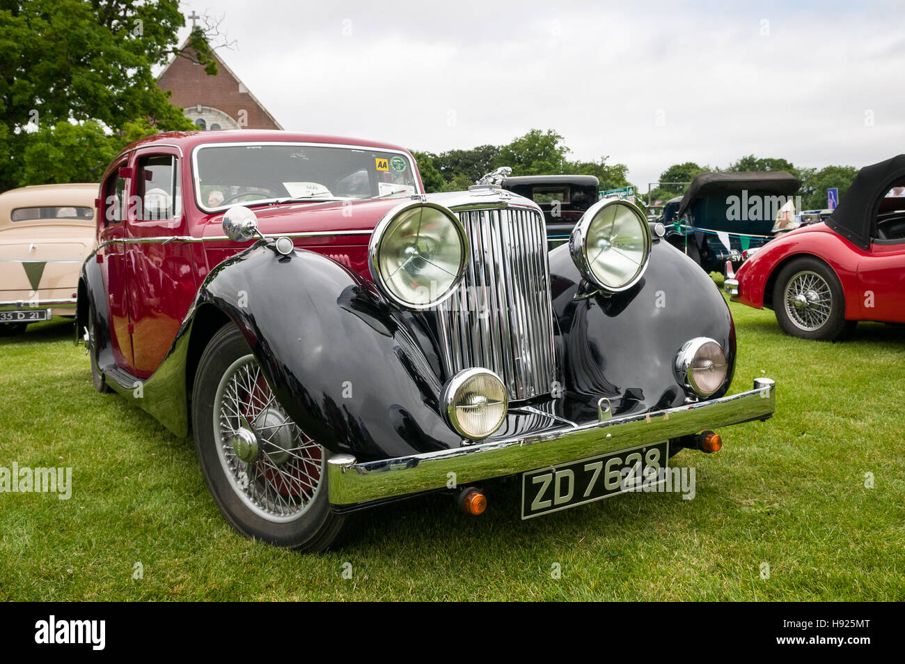 Vintage car show - Jaguar Mark IV Foto Stock