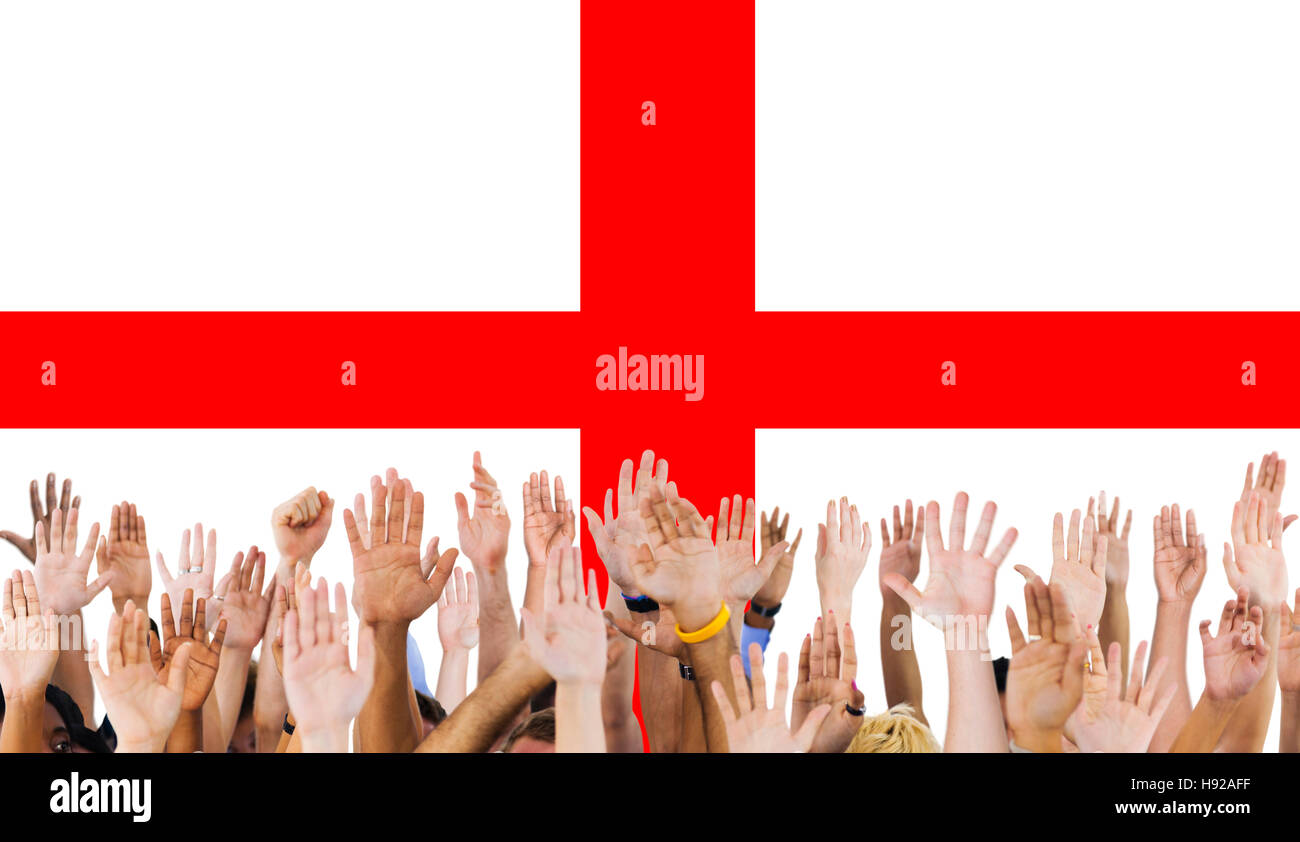 Inghilterra bandiera Paese Nazionalità concetto Liberty Foto Stock