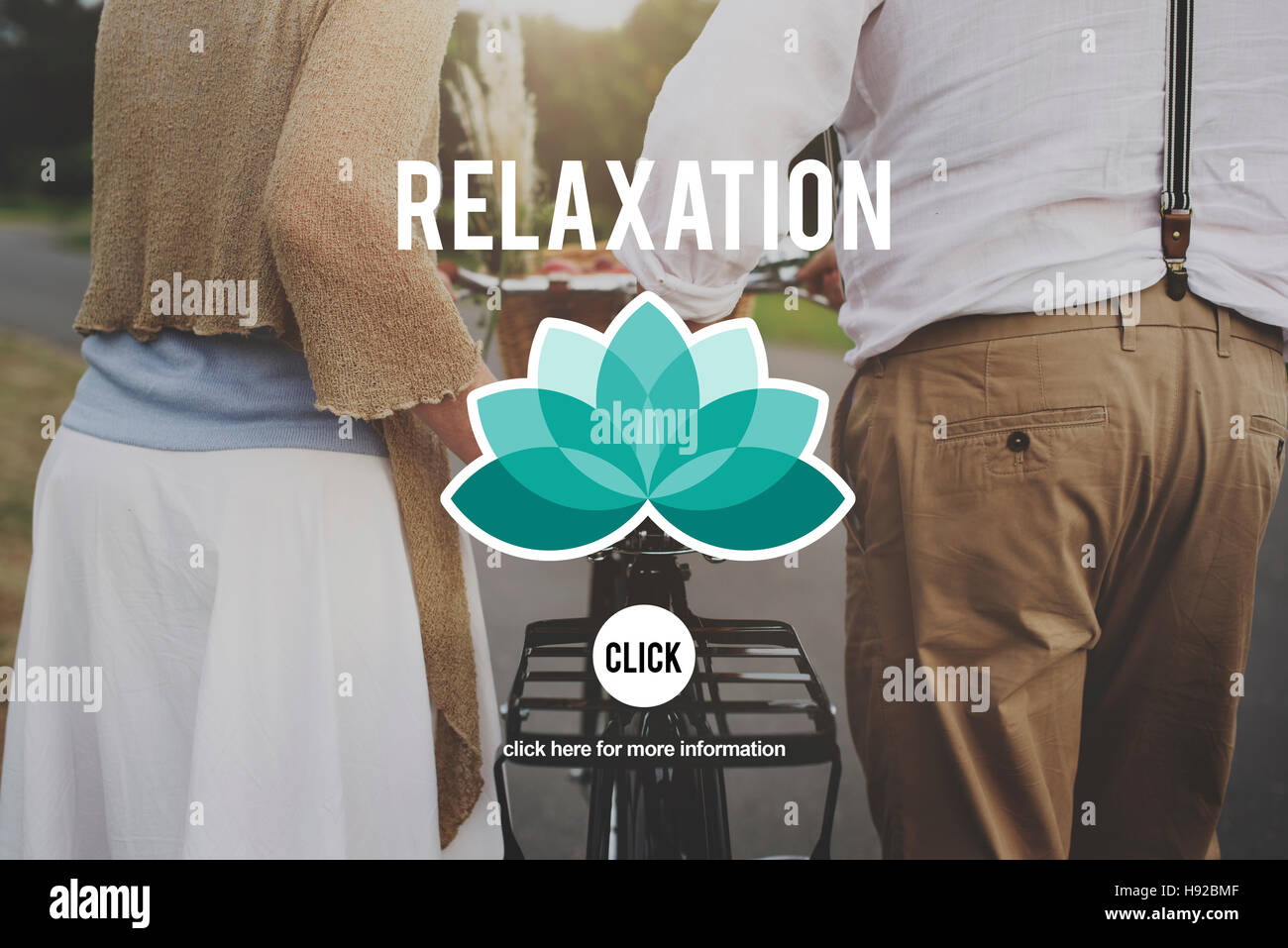 Relax Relax Chill Out la pace in appoggio serenità Concept Foto Stock