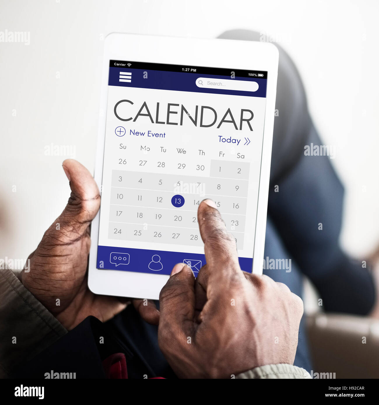 Data di calendario Organizer Planner Concept Foto Stock